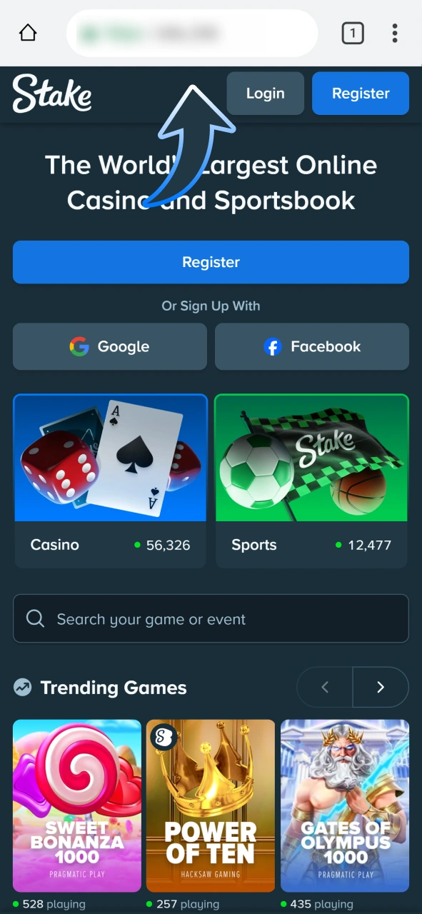 Open Stake on your android to get app.