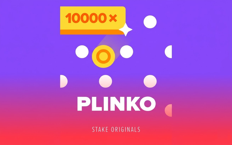 Drop the ball in the classic Plinko casino game at Stake India.