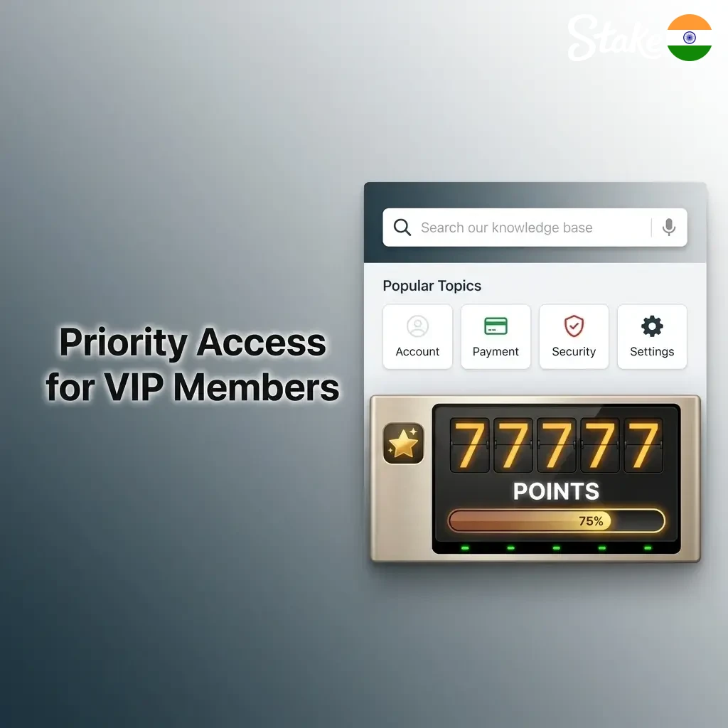 Stake VIP priority support with dedicated account manager, faster response times, and exclusive access for high-tier players